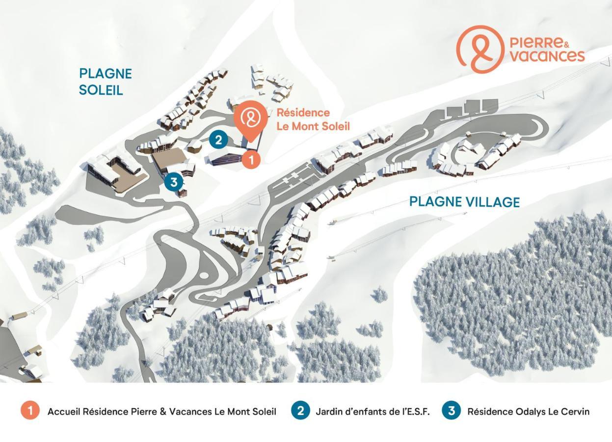 Residence Pierre & Vacances Le Mont Soleil La Plagne Eksteriør billede